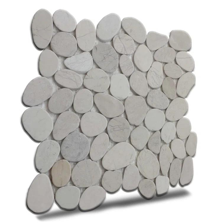 Hawaii 12" x 12" Natural Stone Pebbles Mosaic Wall & Floor Tile