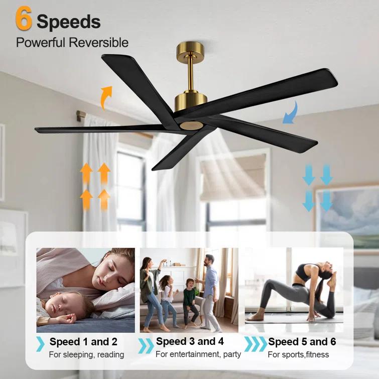 Wade Logan® 5-ABS Blades Indoor Ceiling Fan without Light