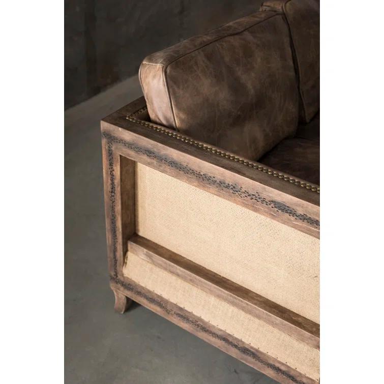 HomeStock Tribal Treasures Club Chair Light Brown , Modern Club Chair, Leather Club Chair, Upholstered Club Chair, Traditional Club Chair, Accent Club Chair, Vintage Club Chair