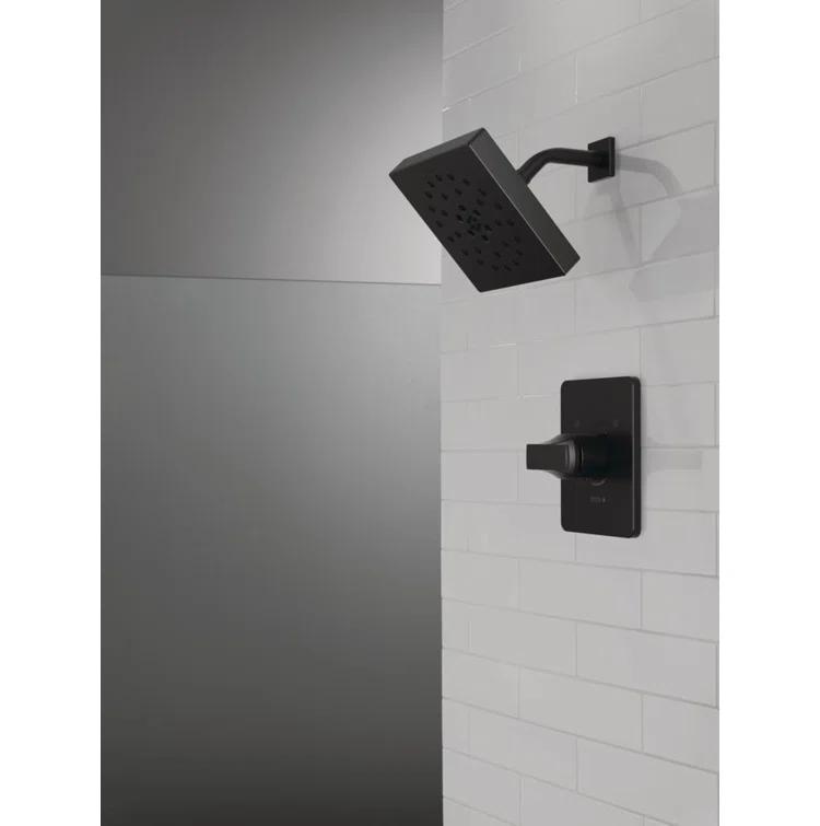 Velum Single-Function Shower Faucet Set, Valve Trim Kit, Shower Head and Handle Set