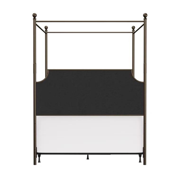 Aasif Upholstered Metal Canopy Bed