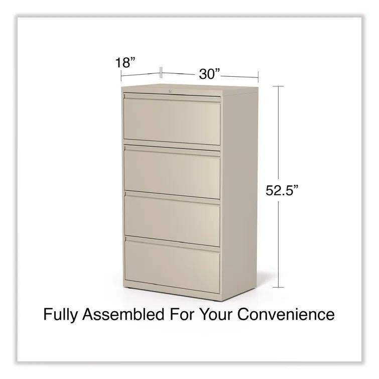 Alera® 30'' Wide 4 -Drawer Steel File Cabinet