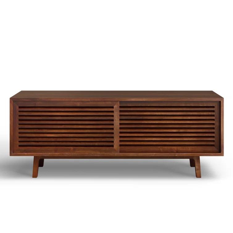 Gallery Solid Walnut Mid Century Modern TV Stand for TVs up to 60"
