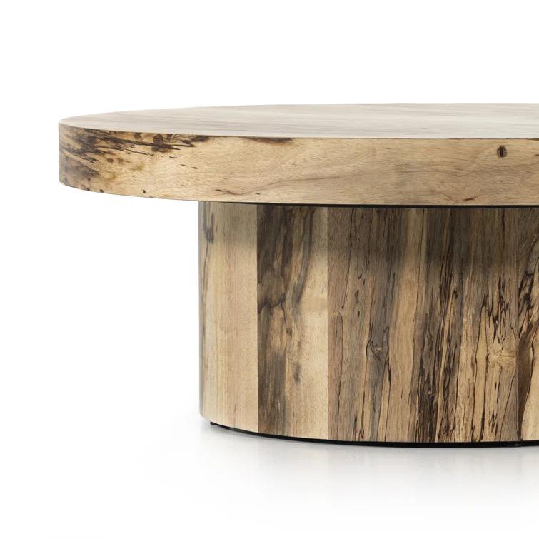 Boni Round Pedestal Coffee Table - Natural