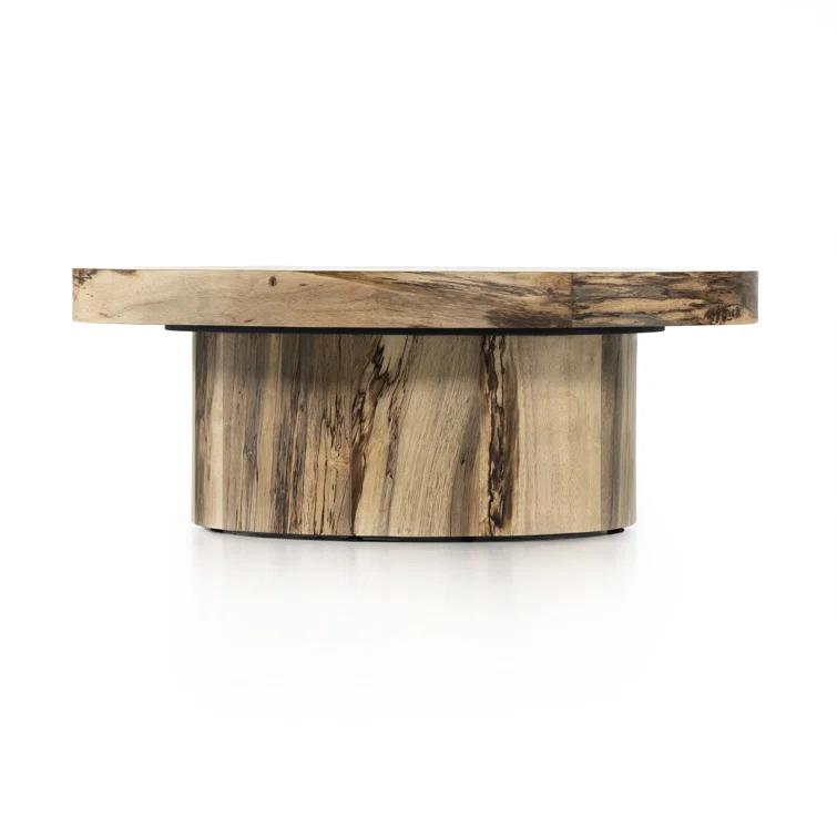 Boni Round Pedestal Coffee Table - Natural