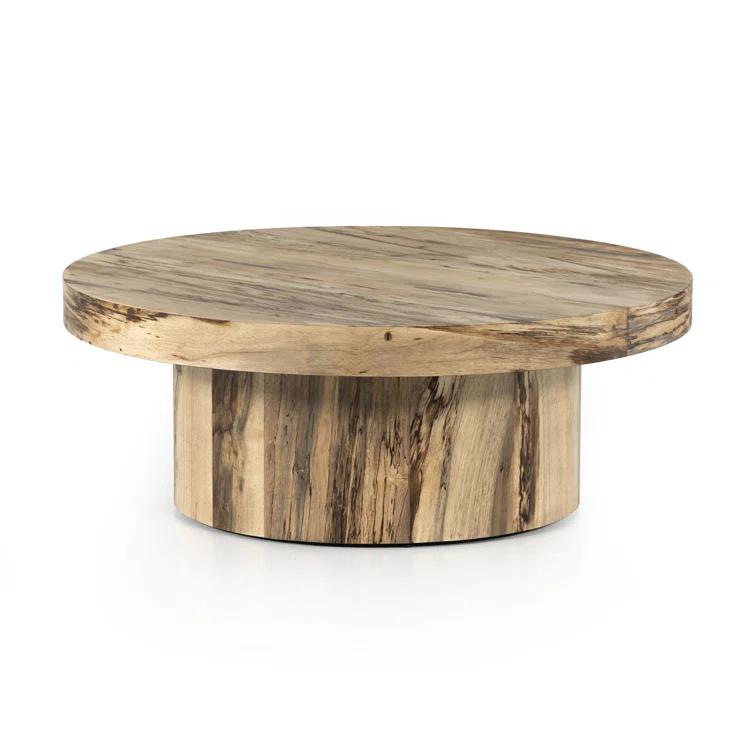 Boni Round Pedestal Coffee Table - Natural