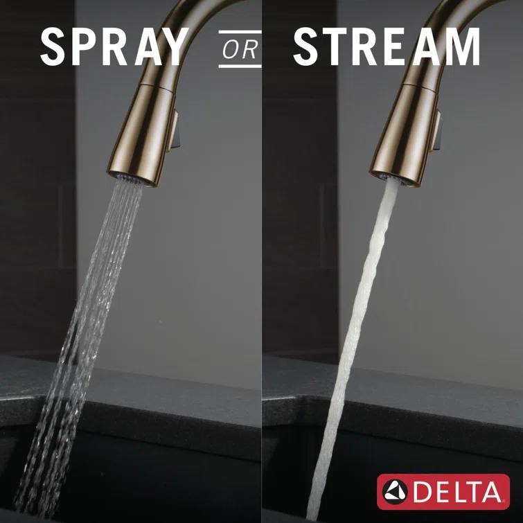 Essa Pull Down Single Handle Kitchen Faucet with MagnaTite Docking and Touch2O Technology
