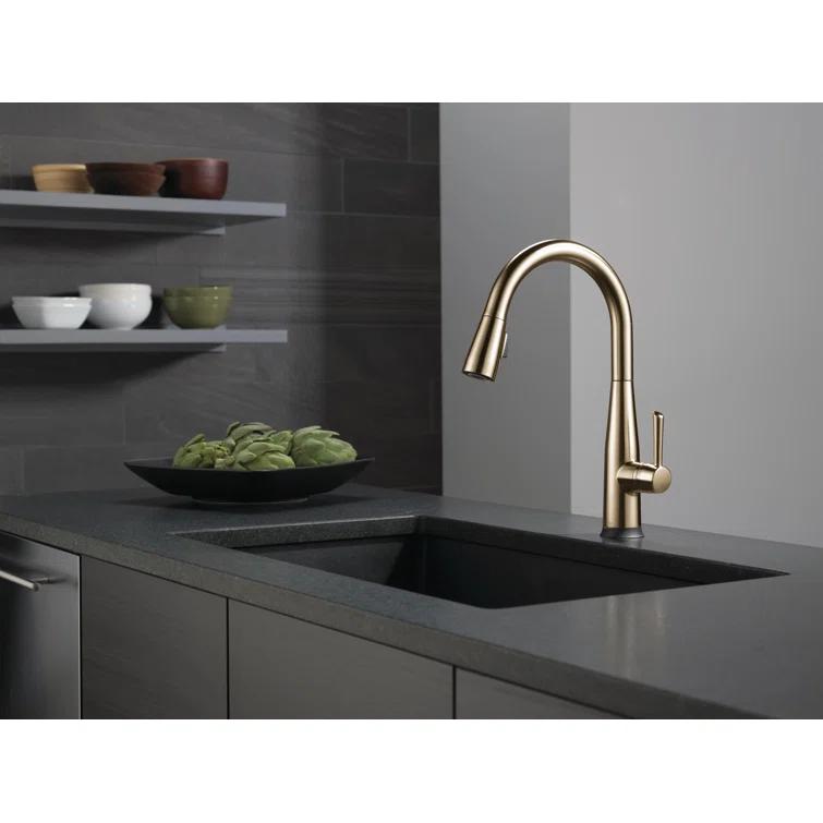 Essa Pull Down Single Handle Kitchen Faucet with MagnaTite Docking and Touch2O Technology