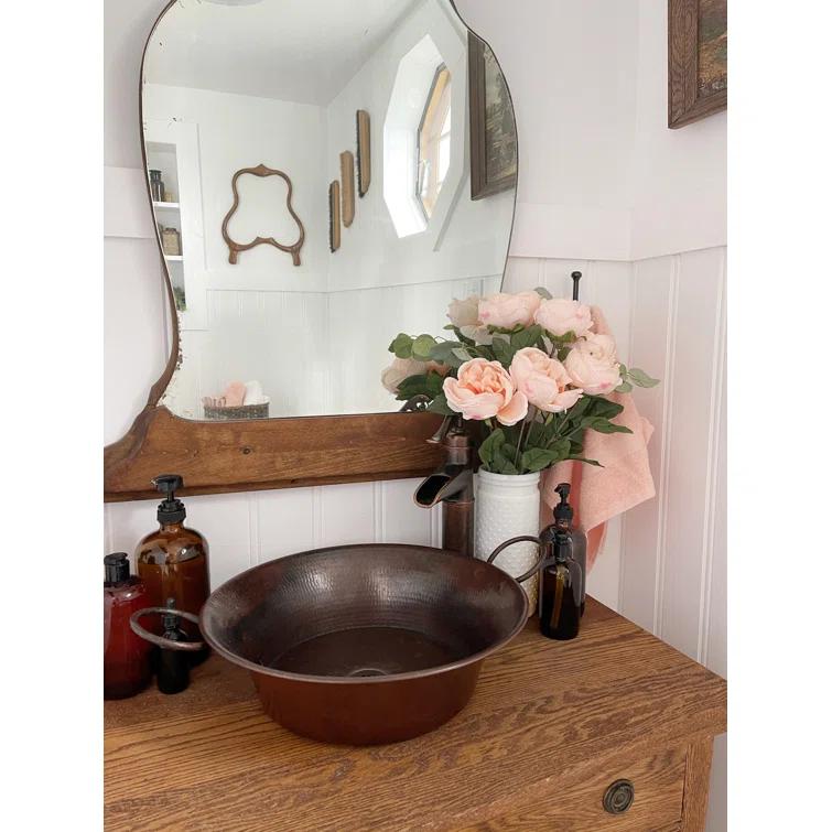 Copernicus 21" Vessel Bathroom Sink in Copper