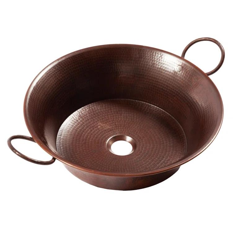 Copernicus 21" Vessel Bathroom Sink in Copper