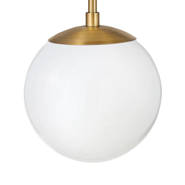 Nathanson Single Light Glass Dimmable Armed Sconce