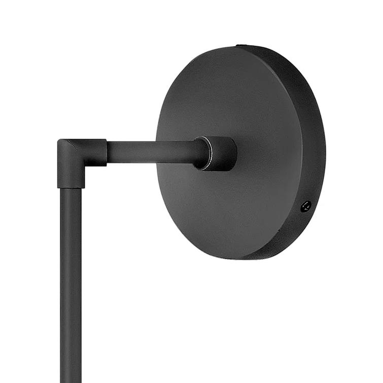 Nathanson Single Light Glass Dimmable Armed Sconce