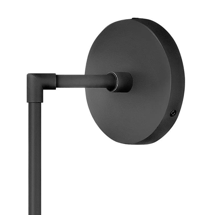 Nathanson Single Light Glass Dimmable Armed Sconce