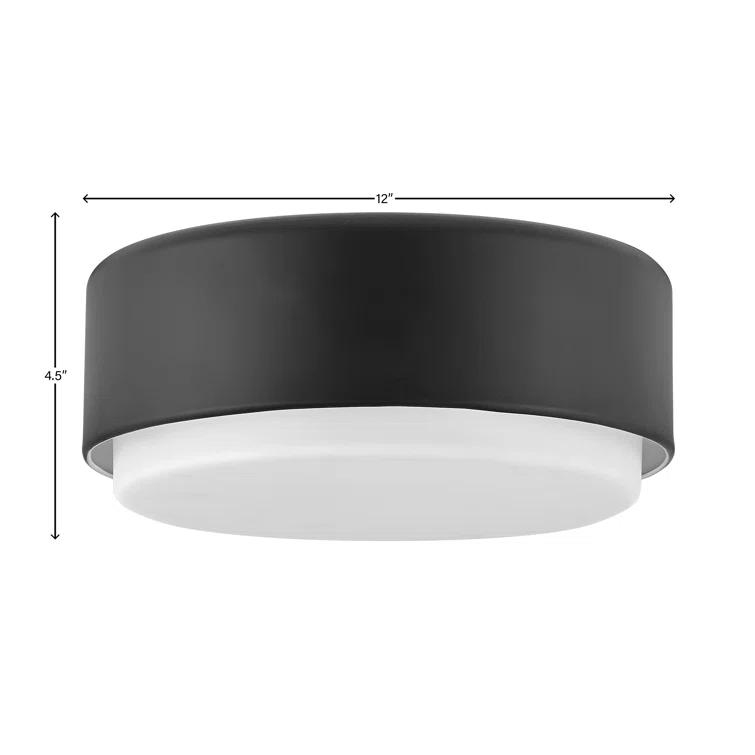 Fitzgerald 2 Light Glass Flush Mount