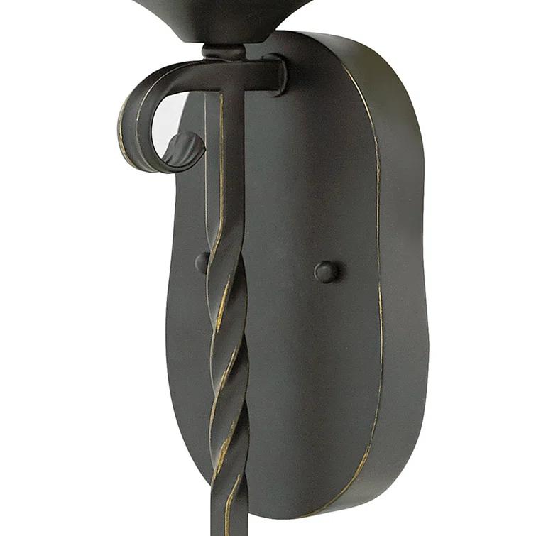 Casa 1-Light Wall Sconce with Clear Seedy Glass Shade