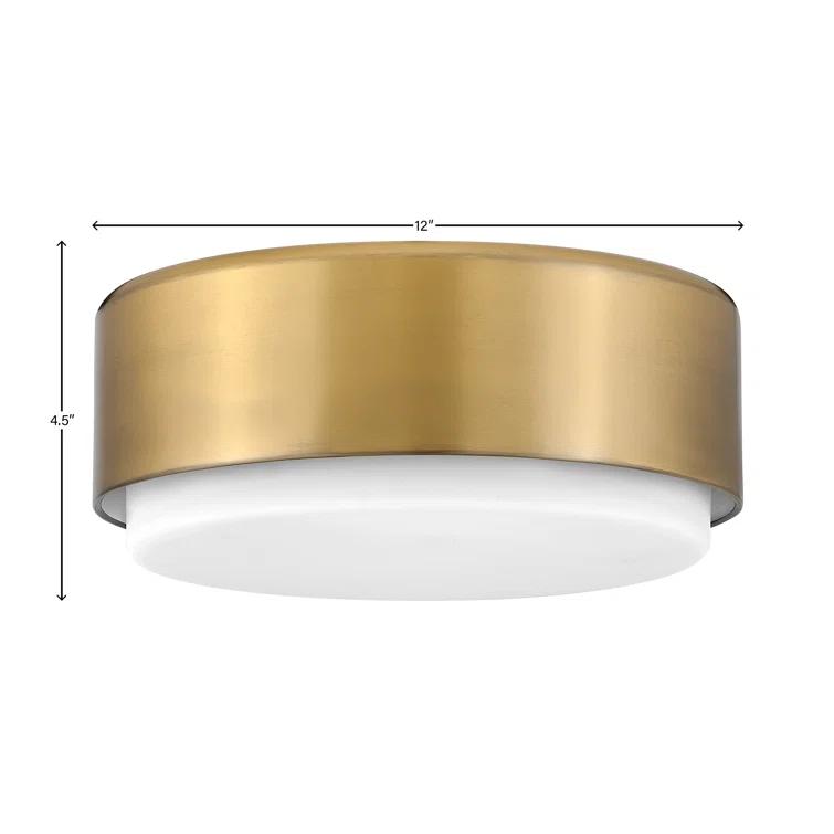 Fitzgerald 2 Light Glass Flush Mount