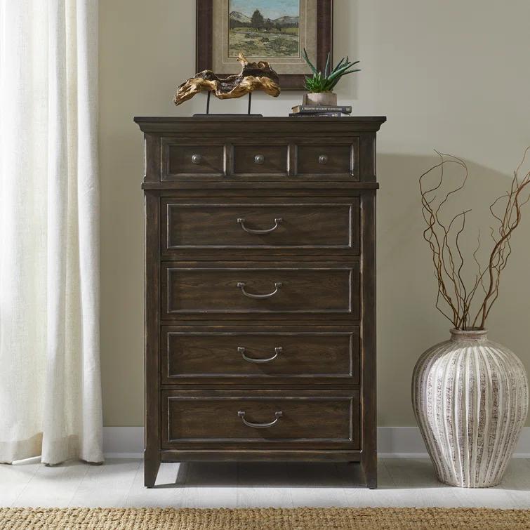 Deriah Upholstered Bed, Dresser & Mirror, Chest, Night Stand