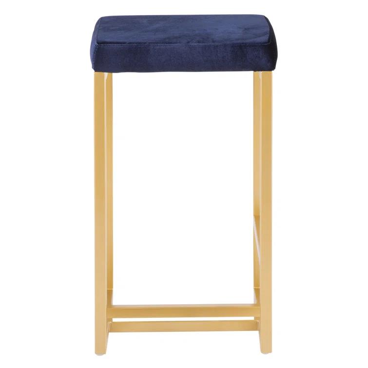 GOODSILO Upholstered Counter Stool with Metal Frame
