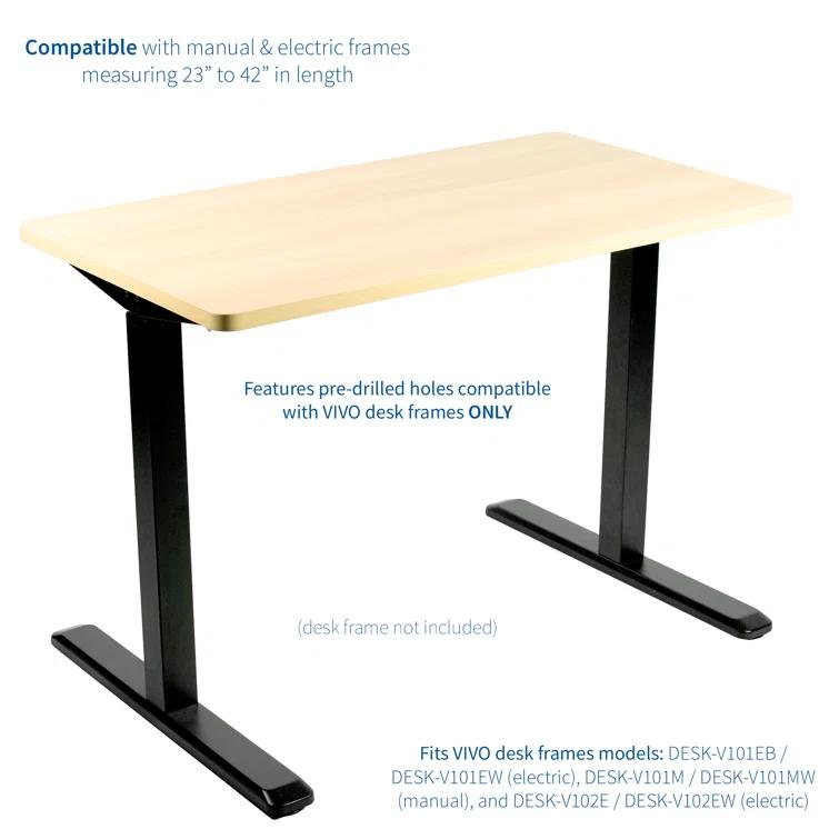 Universal Table Top for Sit to Stand Desk Frames
