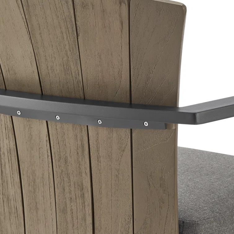 Javin Swivel Outdoor Metal Counter or Bar Height Bar Stool with Cushion