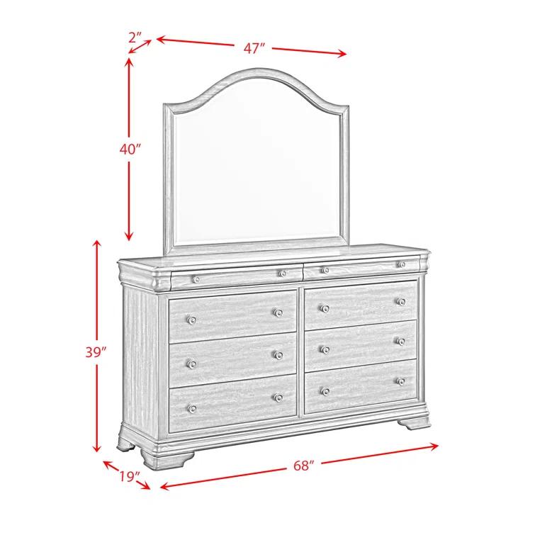 Picket House Furnishings Stark 5PC Bedroom Set In Cherry