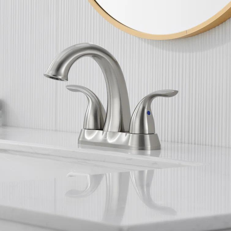 1.2 Flow Centerset Bathroom Sink Faucet with Drain