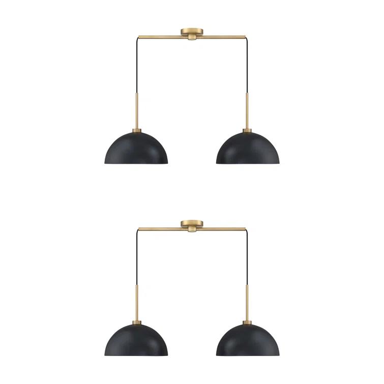 Corbo 2 - Light Kitchen Island Dome Pendant 2-Pack Kitchen Island Drum Pendant Light