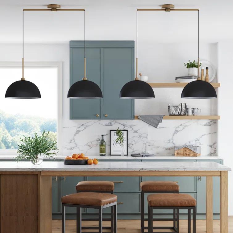 Corbo 2 - Light Kitchen Island Dome Pendant 2-Pack Kitchen Island Drum Pendant Light
