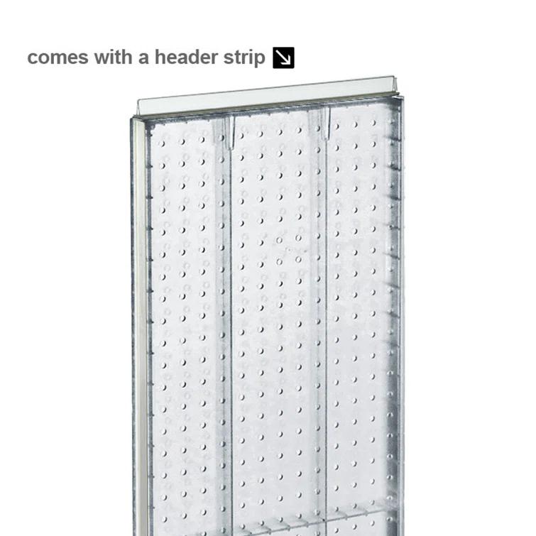 Azar Displays Two-Sided Pegboard Floor Display on Revolving Base. Spinner Rack Stand. Panel Size: 13.5"W x 60"H