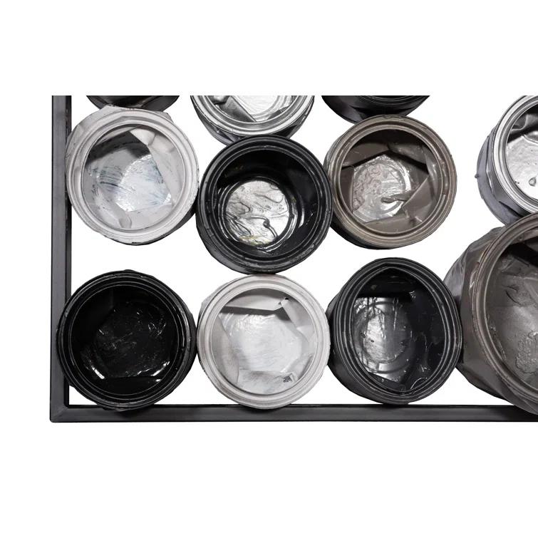 Phillips Collection Paint Can Wall Art, Square, Mixed Neutrals, Assorted SM