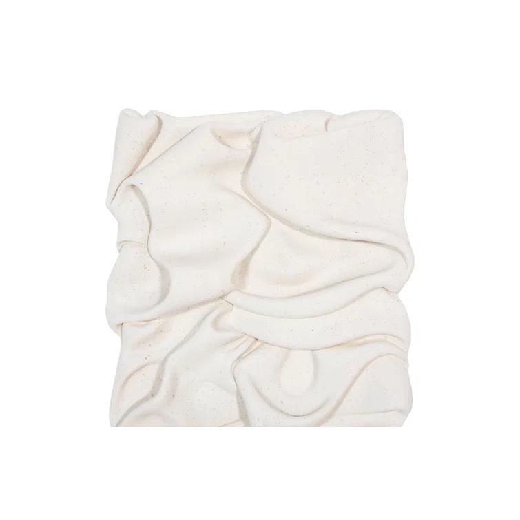 Phillips Collection Drape Runner Wall Art, White Stone