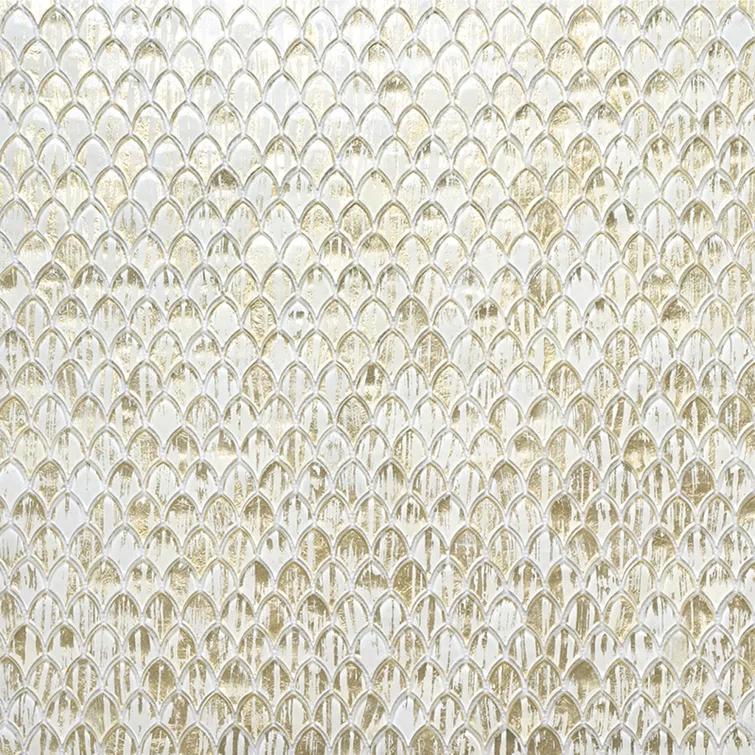 Majeste 0.5" x 2" Glass Fish Scale Mosaic Wall & Floor Tile