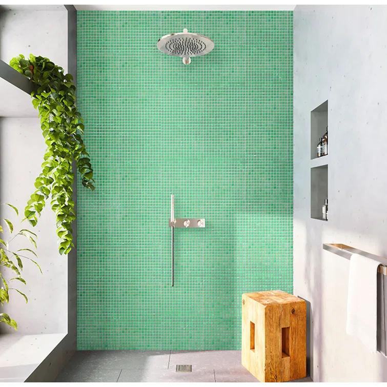 Celestial 0.8" x 0.8" Glass Grid Mosaic Wall & Floor Tile