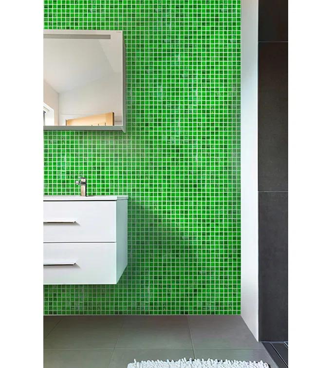 Celestial 0.8" x 0.8" Glass Grid Mosaic Wall & Floor Tile