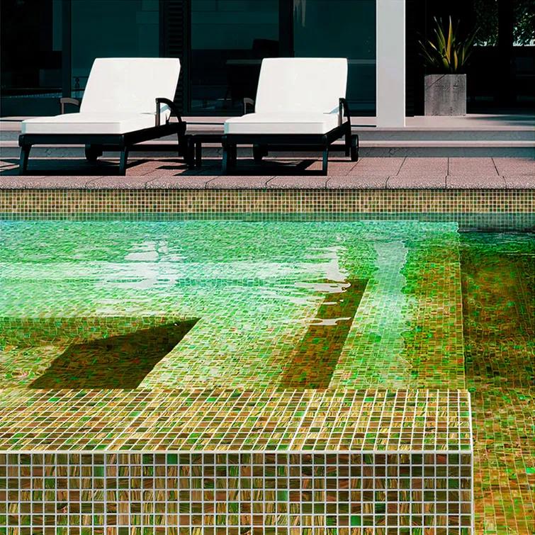 Celestial 0.8" x 0.8" Glass Grid Mosaic Wall & Floor Tile