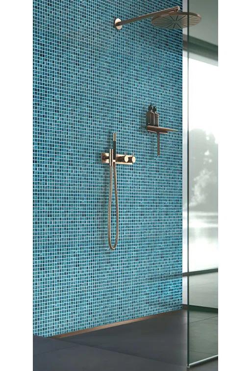Celestial 0.8" x 0.8" Glass Grid Mosaic Wall & Floor Tile