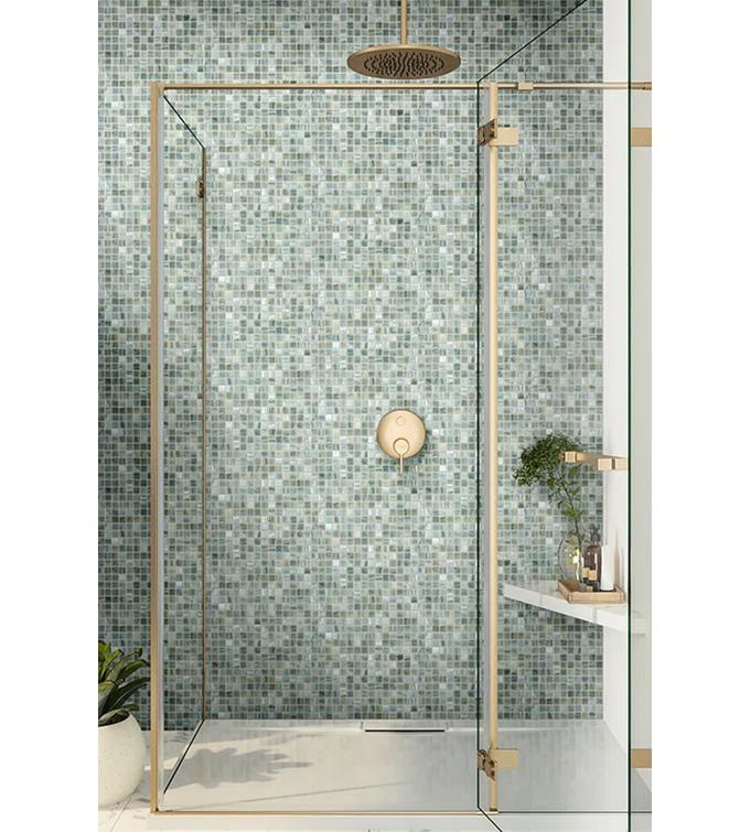 Celestial 0.8" x 0.8" Glass Grid Mosaic Wall & Floor Tile