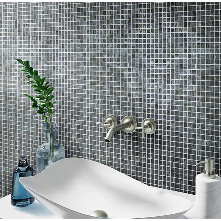 Celestial 0.8" x 0.8" Glass Grid Mosaic Wall & Floor Tile