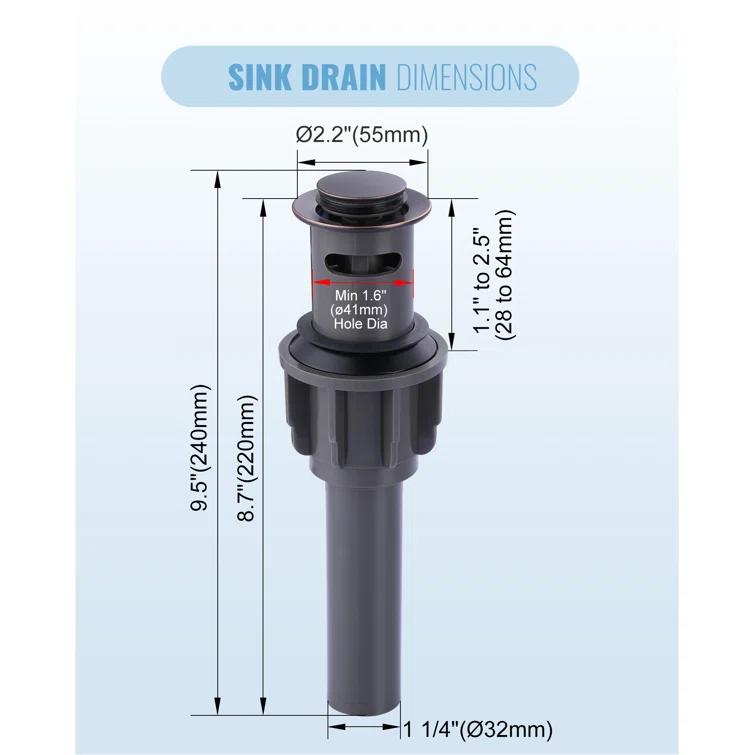 Widespread Bathroom Faucet 2-handle Bathroom Sink Faucet with Drain Assembly