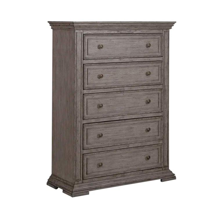 Temple Cloud Panel Bed, Dresser & Mirror, Chest, Night Stand