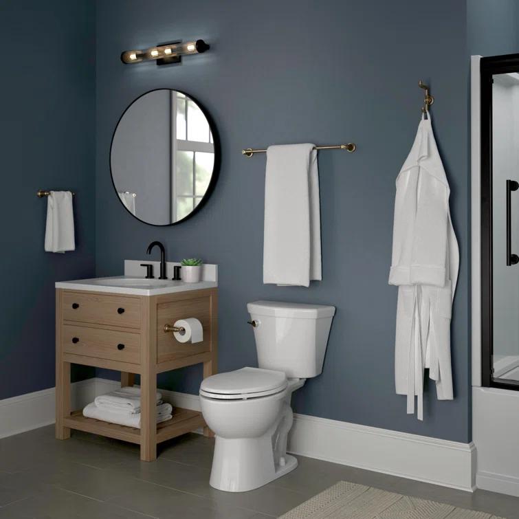 Delta 73535-CZ Delta Saylor Wall Mounted Double Towel Hook in Matte Black