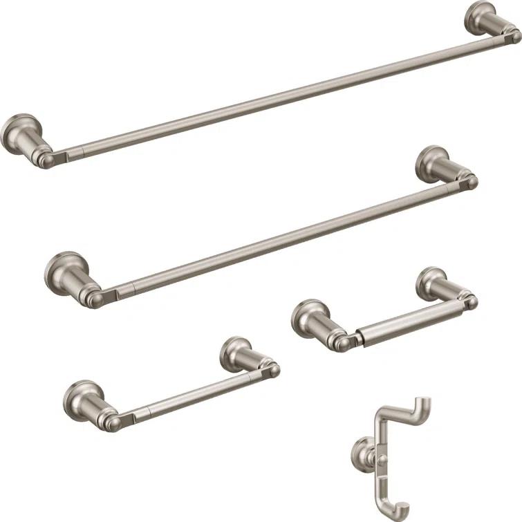 Delta Saylor Wall Mounted Double Towel Hook in Matte Black
