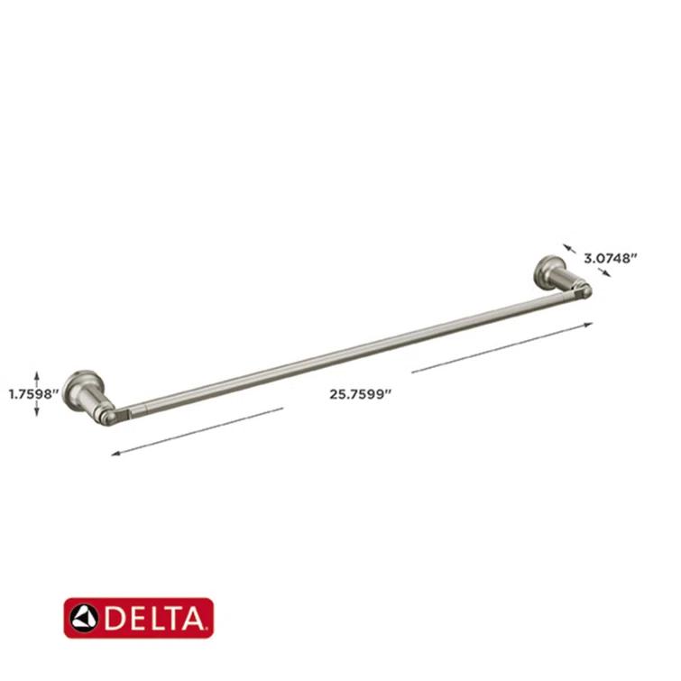 Woodhurst 24 in. Wall Mount Towel Bar Bath Hardware Accessory