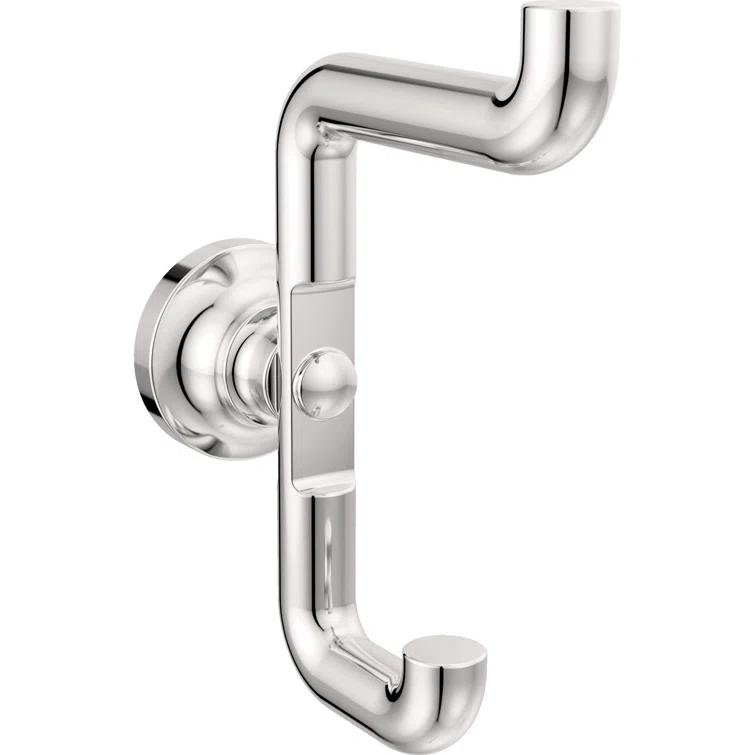 Delta Saylor Wall Mounted Double Towel Hook in Matte Black