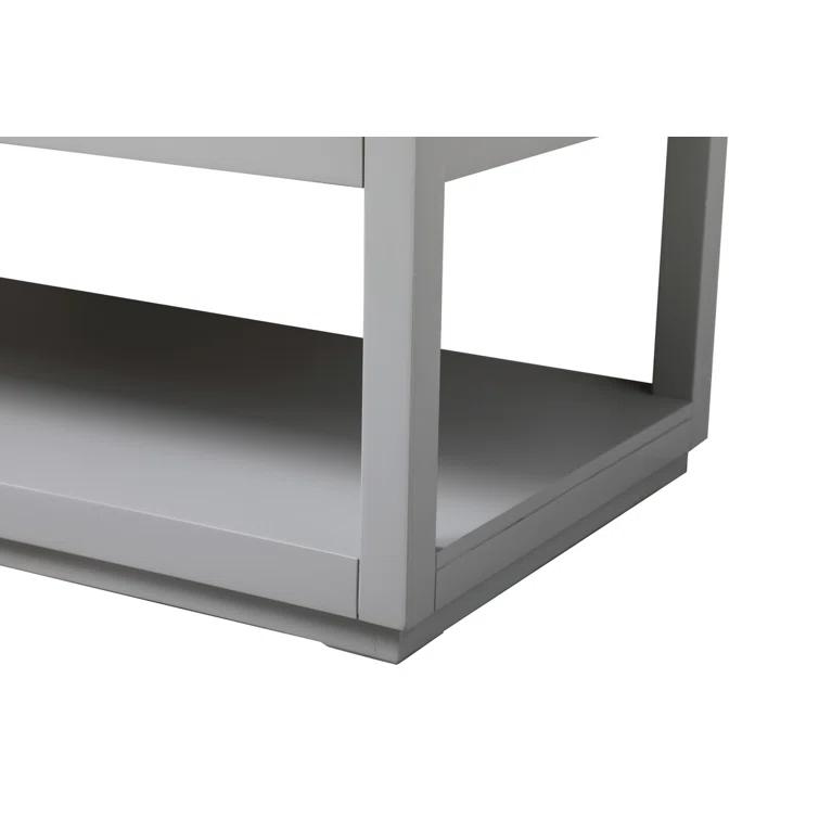 Larkin 54'' Single Bathroom Vanity with Engineered Marble Top