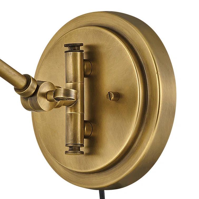 Lennon Plug-In Task Sconce - Brass