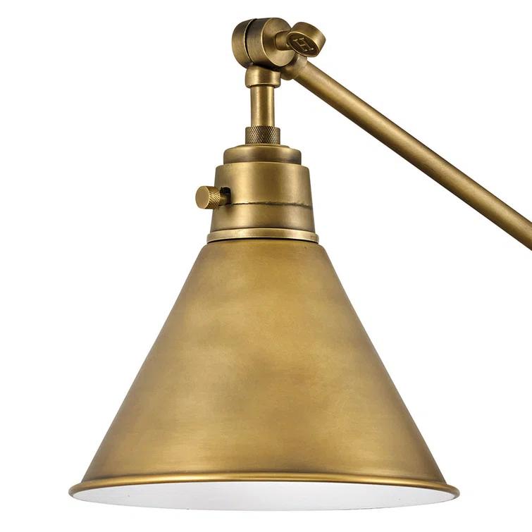 Lennon Plug-In Task Sconce - Brass