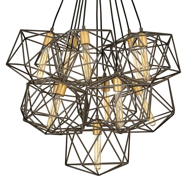 Hinkley Astrid 11-Light Geometric Multi-Tier Chandelier Pendant