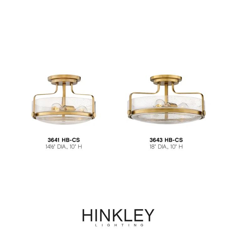 Harper 3-Light Semi-Flush Mount Retro Ceiling Light