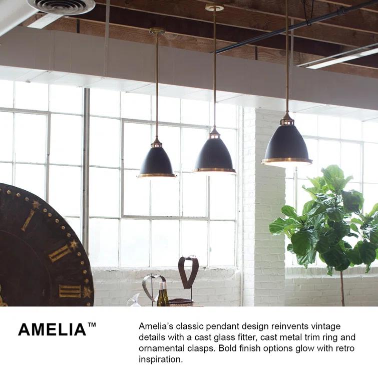 Amelia 1 - Light Single Dome Pendant